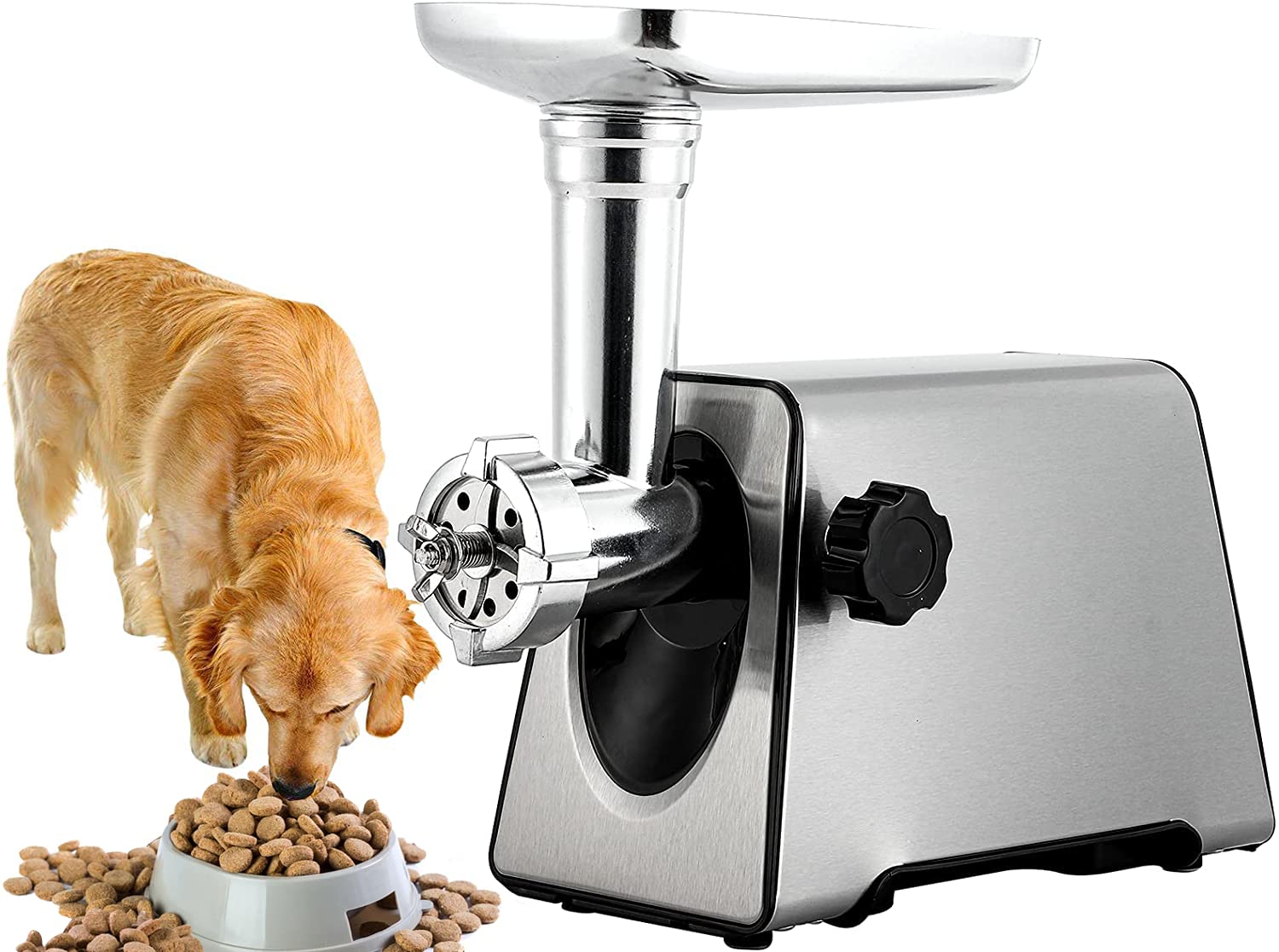 YUCHENGTECH Electric Animal Feed Pellet Maker Machine - 110V/60Hz for Dog, Cat, Bird & Fishing Bait - 9.0mm Large Dog Food Pellets | Perfect for Homemade Pet Food & Outdoor Fishing Bait Preparation