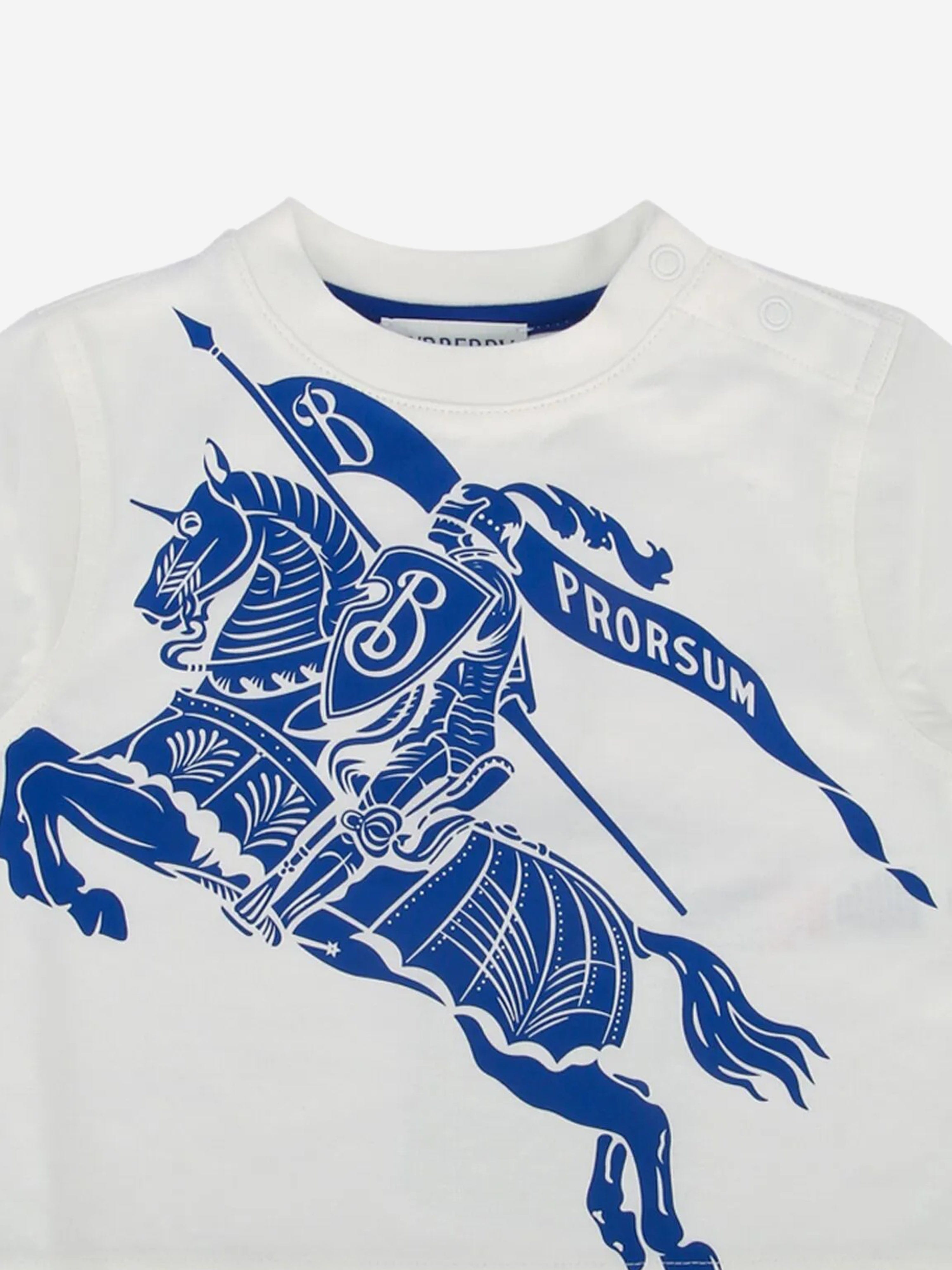 Baby Cedar Knight White T-Shirt - Soft Cotton Tee for Boys & Girls - Perfect for Playdates, Parties & Everyday Wear