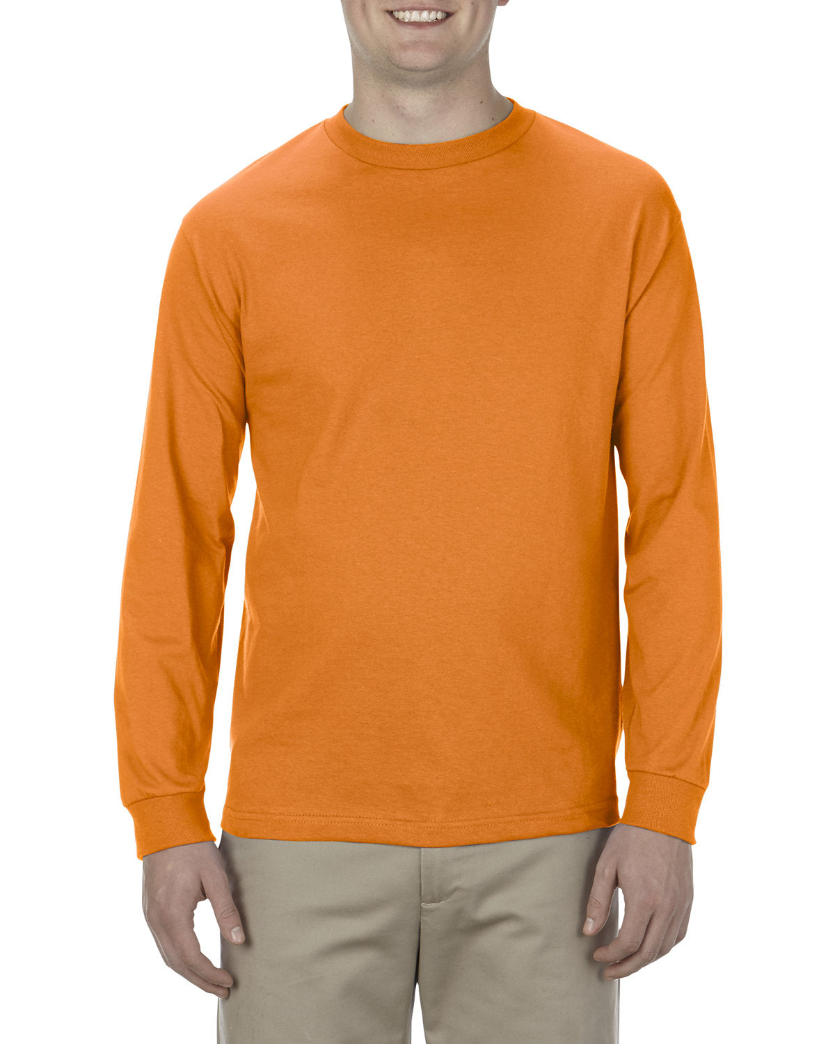 Alstyle AL1304 6.0 oz. 100% Cotton Long Sleeve T-Shirt for Men & Women - Comfortable Casual Wear for Everyday, Work & Outdoor Activities