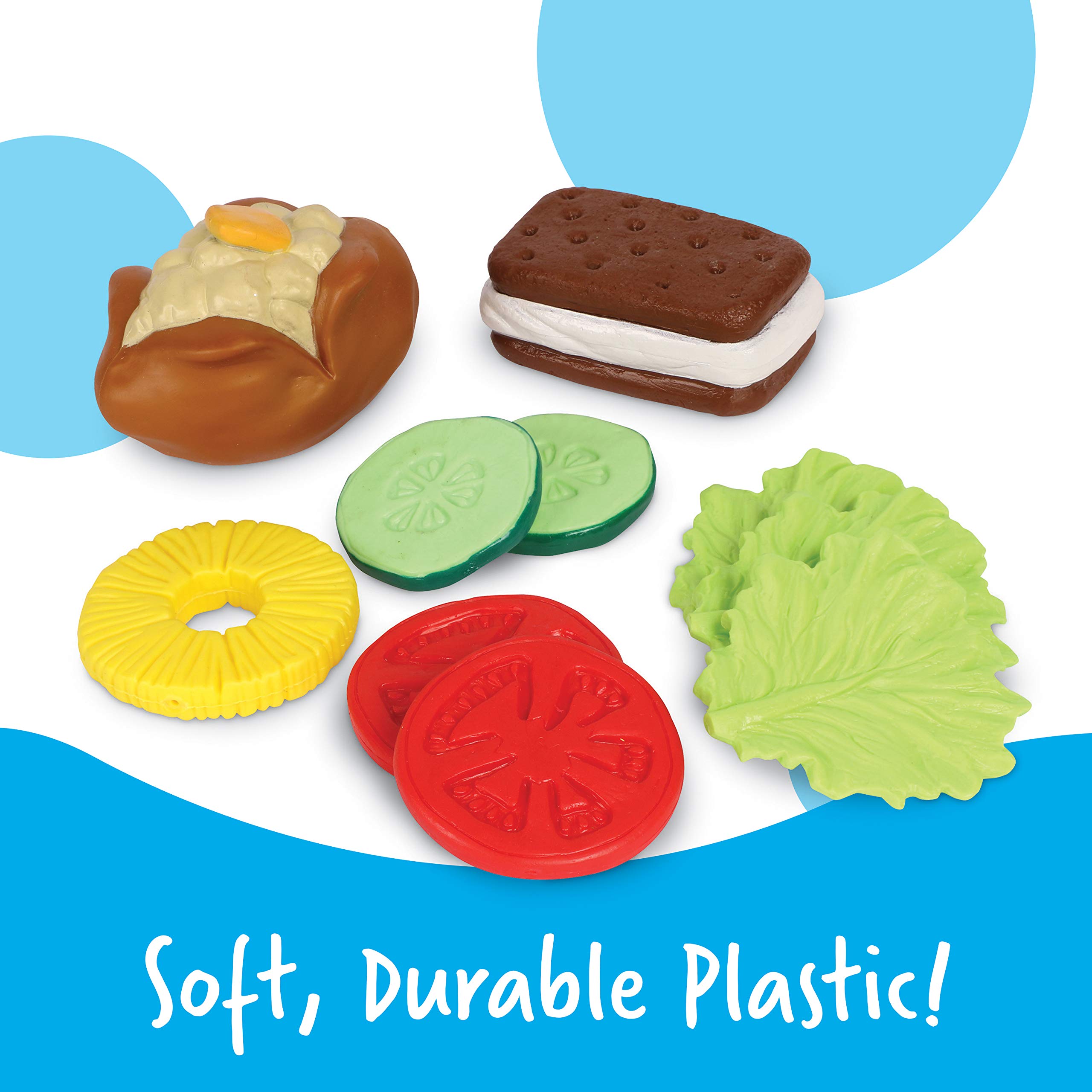 Learning Resources New Sprouts Pretend Play Food Bundle - 3 Sets (Breakfast, Lunch & Dinner) | Educational Toddler Toys for Ages 18+ Months | Supermarket Role Play, Kitchen & Preschool Learning Activities
