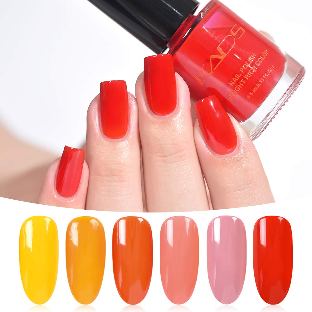 KADS Oil Jelly Nail Polish Set - 12 Colors Gel Nail Polish Kit for Manicure & Pedicure - Long Lasting, Non-Toxic, Waterproof Nail Art Design - Perfect for Home Salon, Party, Wedding & Gift Giving