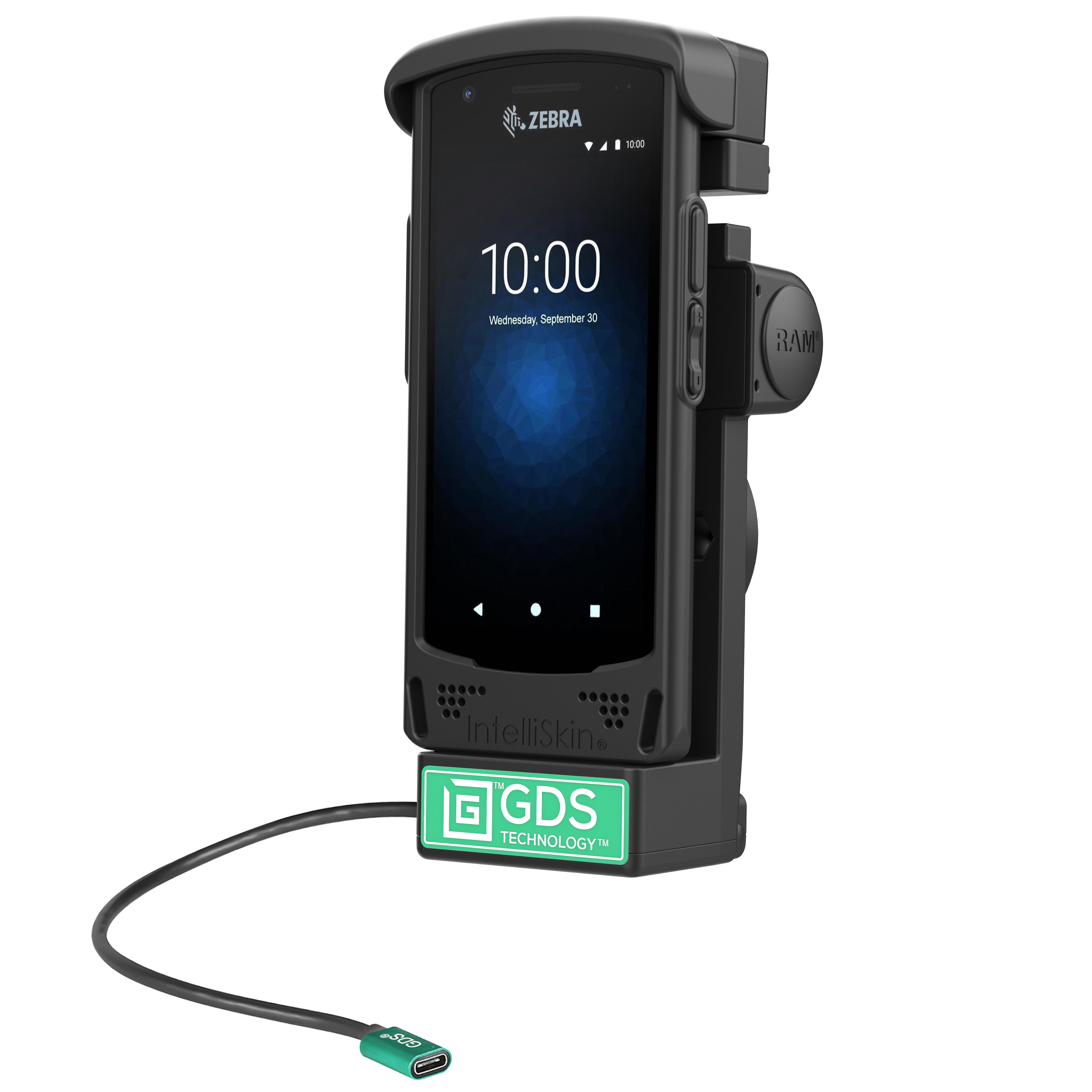 GDS® Powered Dock for Zebra EC50/55 (RAM GDS DOCK V12 ZE16CPU) - Fast Charging Station for Retail & Warehouse Use