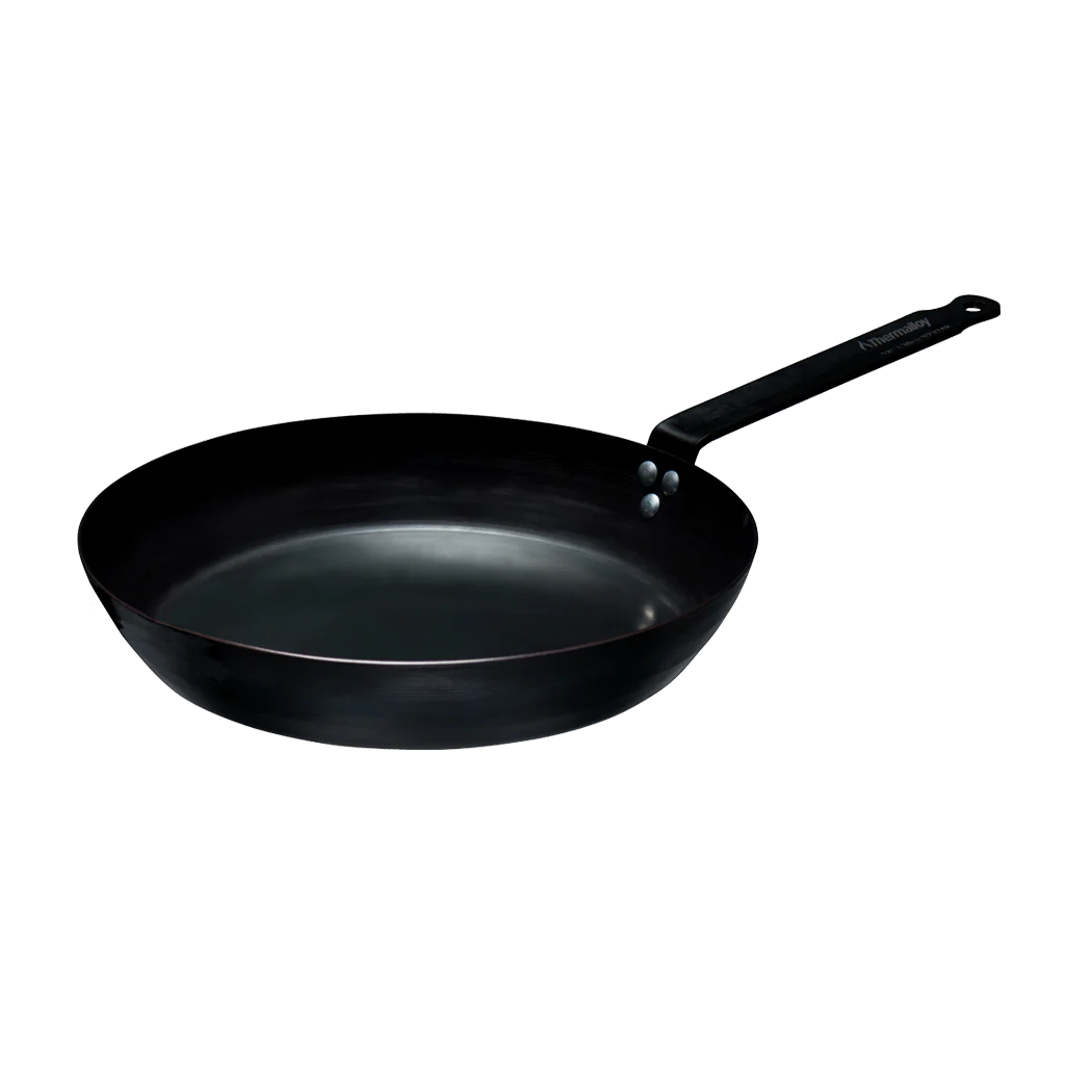 Premium Browne 8-Inch Carbon Steel Fry Pan - Nonstick Skillet for Professional Cooking, Perfect for Searing, Frying & Sauteing - Ideal for Home Chefs & Restaurant Use