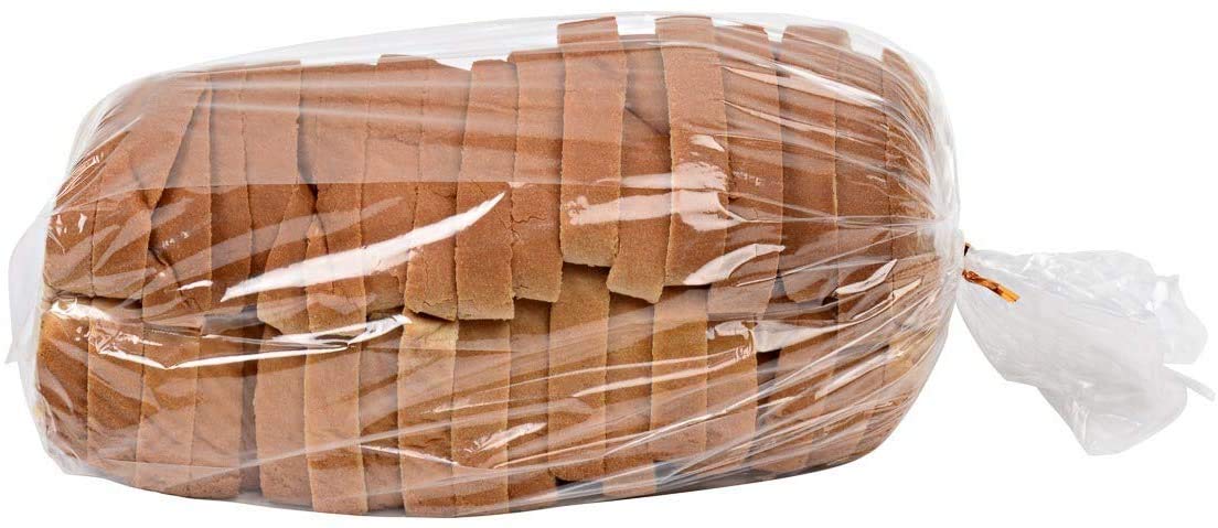 Reusable Clear Bread Bags with Ties - 100 Pack (100 Bags + 100 Ties) | Perfect for Bakery, Sandwich Storage & Homemade Bread Preservation