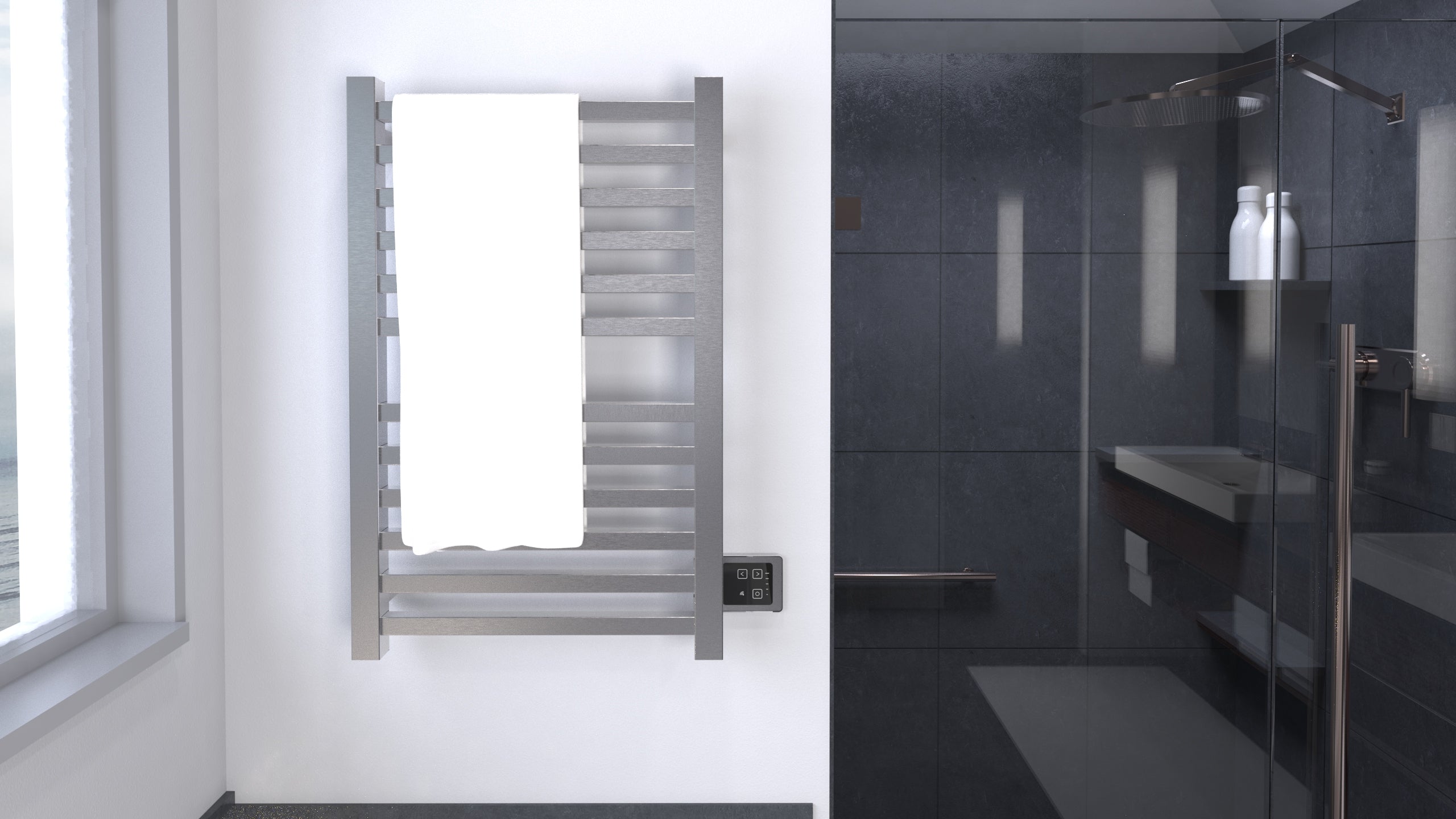 Amba Quadro Q2132 Hardwired Towel Warmer - 21.25