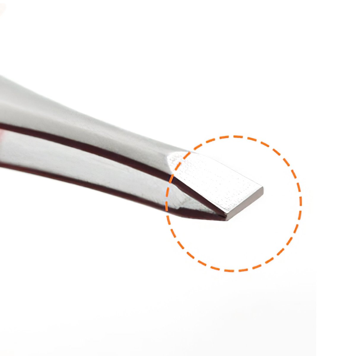 Premium Stainless Steel Facial Hair & Eyebrow Tweezers - Slant Tip for Precise Grooming - Perfect for Eyebrows, Chin, Upper Lip & Unwanted Facial Hair Removal at Home or Salon