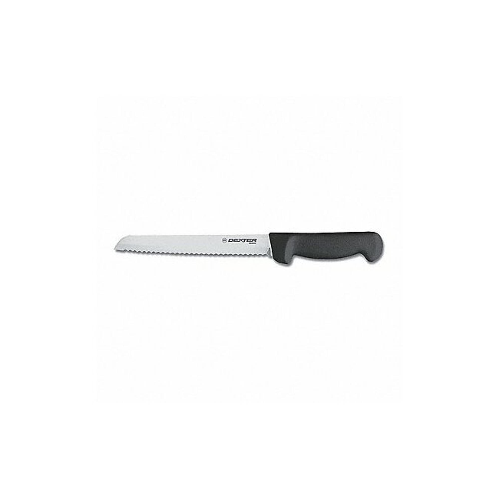 Dexter Russell 8-Inch Bread Knife with Black/White Handle - Sharp Stainless Steel Blade for Slicing Bread, Cakes & Pastries - Perfect for Bakeries, Home Kitchens & Professional Chefs (Model 31603B)