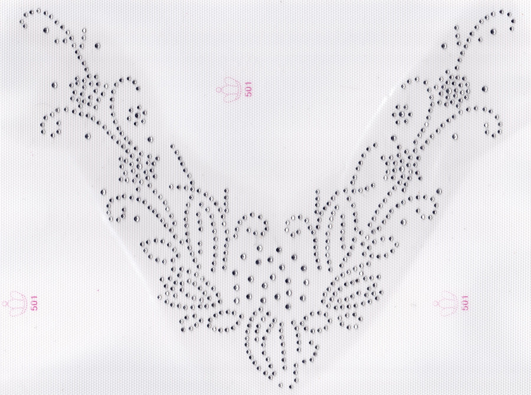 Hot Fix Rhinestone Transfer for V-Neckline - Clear Crystal Iron-On Applique for DIY Clothing, Dresses, and Costumes - Perfect for Parties, Weddings, and Special Occasions