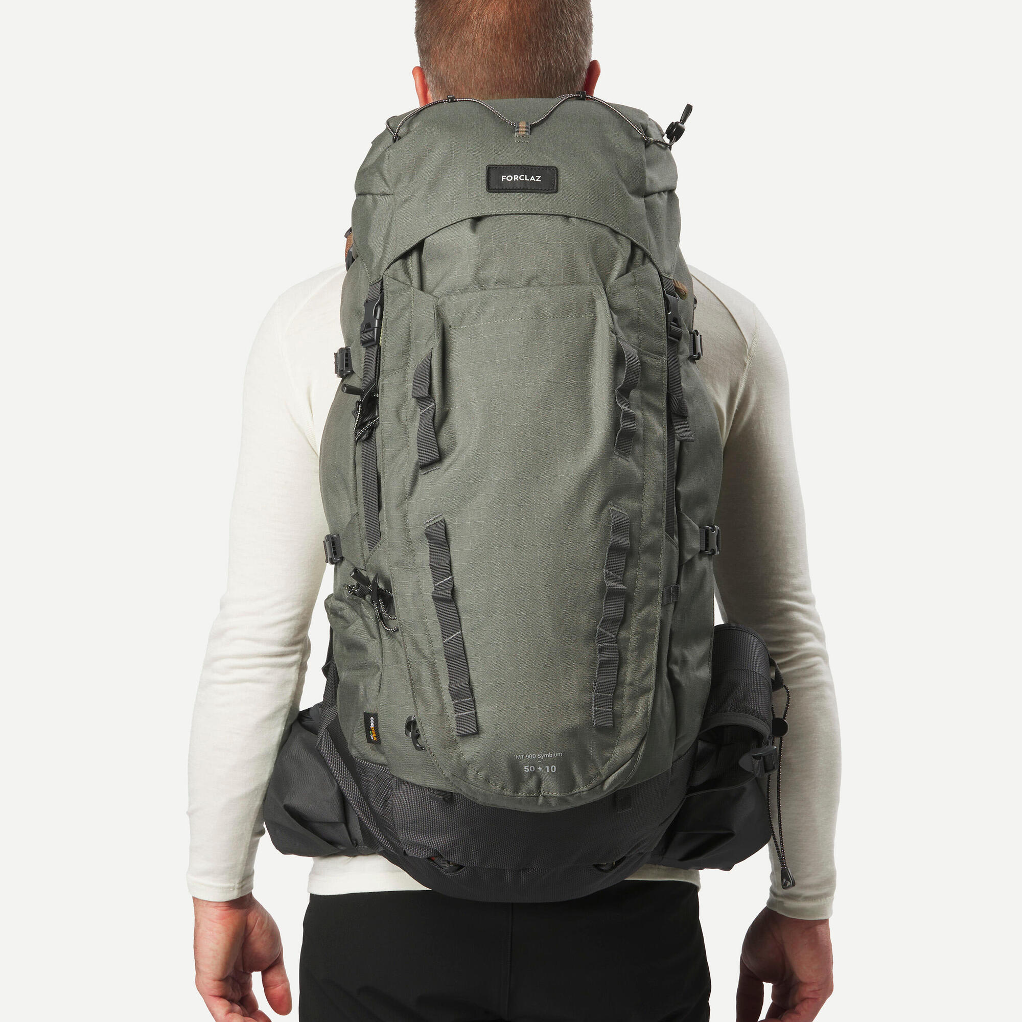 Forclaz Men's MT900 Symbium2 50+10L Hiking Backpack - Lightweight Travel & Trekking Backpack for Outdoor Adventures