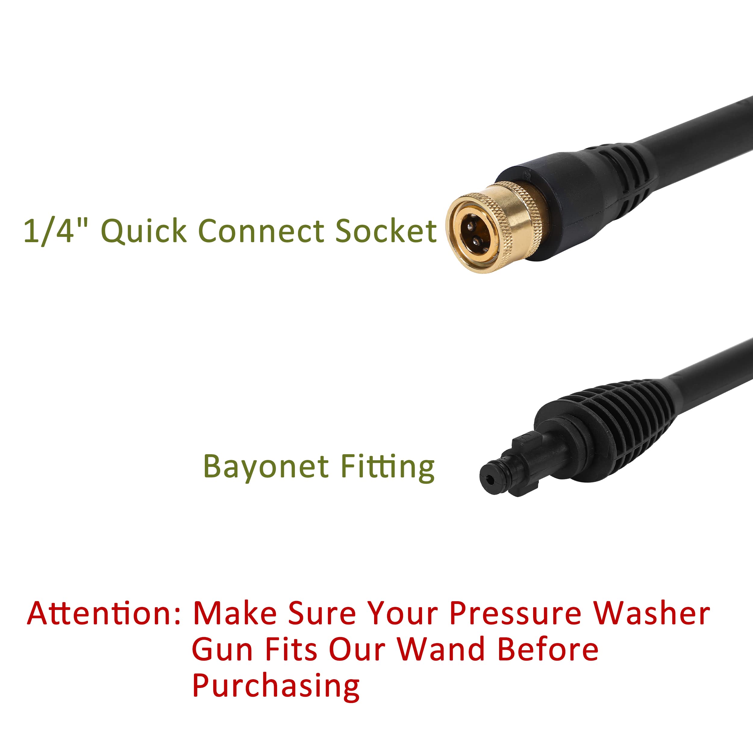 PWACCS Pressure Washer Pivoting Coupler Kit - Universal Quick Connect Nozzle Adapter for 3/8