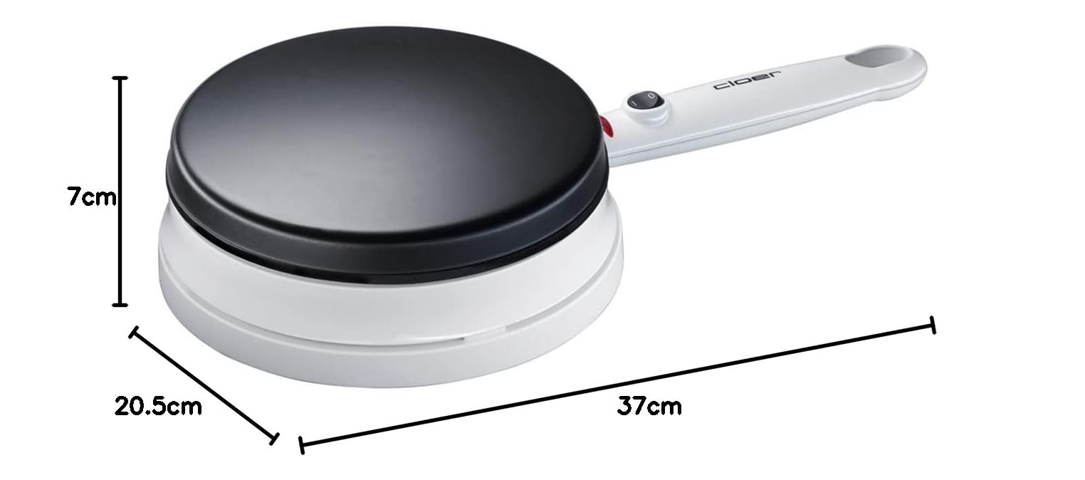 Cloer 677 Electric Crepe Maker - Nonstick Surface, Adjustable Temperature - Perfect for Breakfast, Desserts & Party Snacks