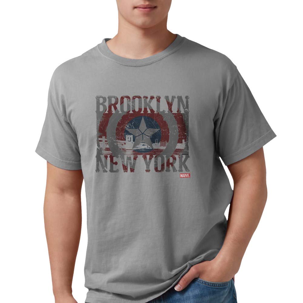 Captain America Brooklyn Men's Comfort Colors T-Shirt | Marvel Superhero Graphic Tee for Casual Wear & Fan Gifts
