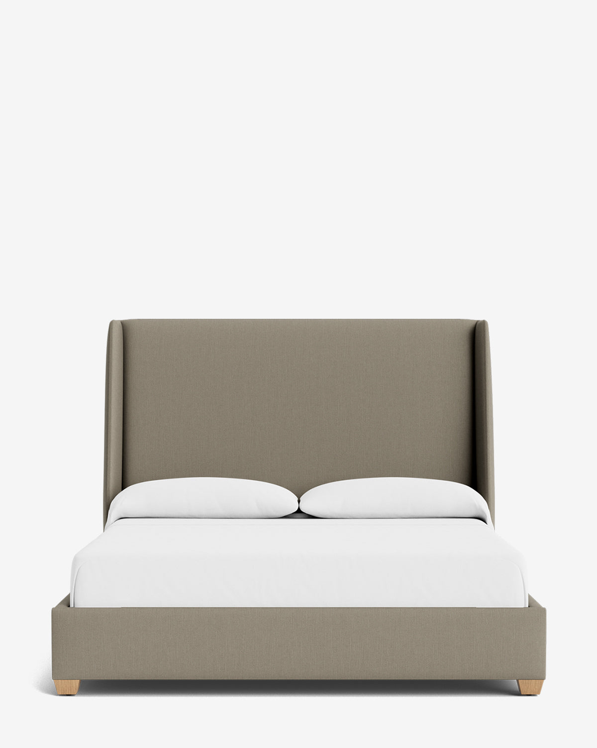 Walt Bed Tall Headboard - Queen Size Upholstered Bed Frame with Adjustable Height - Perfect for Modern Bedroom Decor & Small Spaces