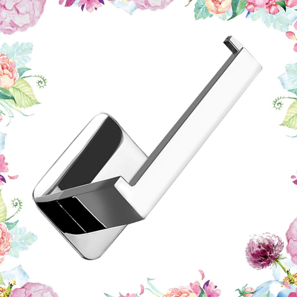 Cabilock Self-Adhesive Wall Mount Paper Towel Holder - No Drilling Required, Stainless Steel Toilet & Kitchen Roll Holder, Black (Perfect for Bathroom, Kitchen, Office & RV)