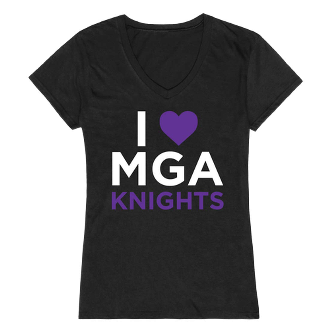 NCAA I Love Tee - Small, Black Cotton T-Shirt for Men & Women | Comfortable Casual Wear for College Sports Fans, Game Day Outfits & Everyday Fashion
