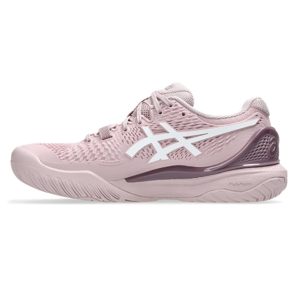 ASICS Gel Resolution 9 Wide Women's Tennis Shoes - Watershed Rose/White - Premium Court Performance for Competitive Players & Training