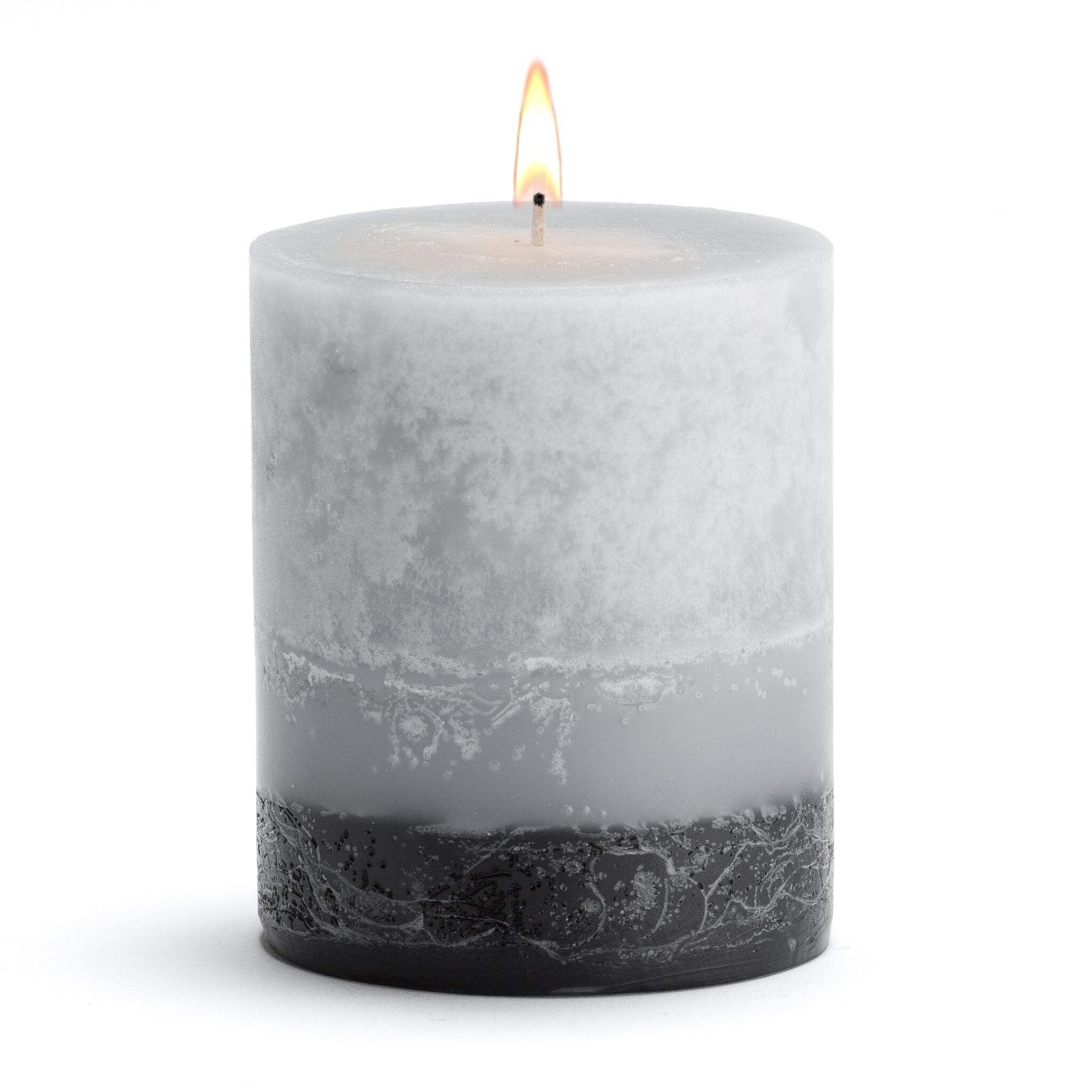 Premium L'Homme Scented Pillar Candles Set - 6 Pack (6x24 Inches) for Home Decor, Wedding Centerpieces & Romantic Ambiance