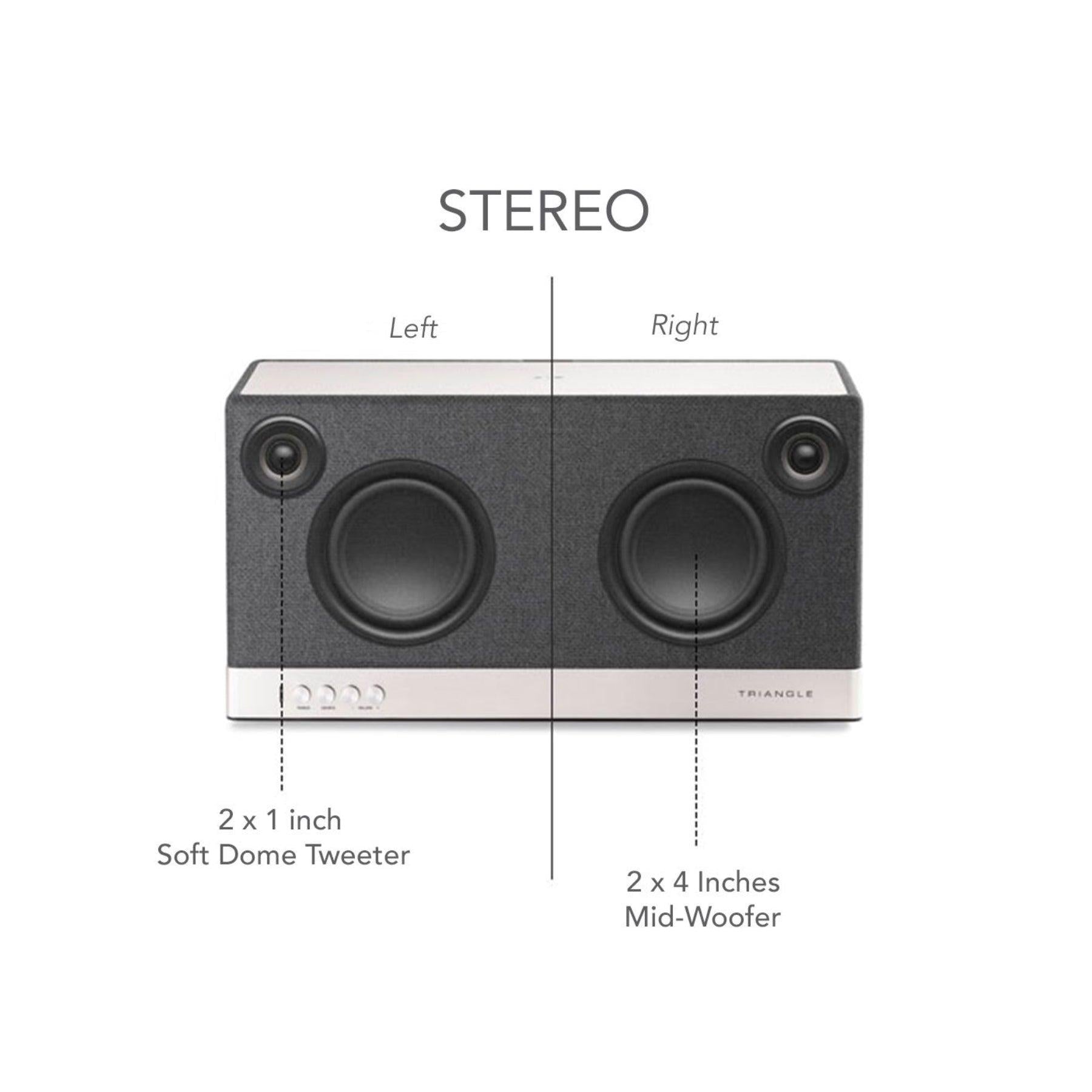 Triangle AIO 3 Wireless Bluetooth WiFi Speaker - Portable Waterproof Outdoor Speaker for Pool, Beach, Camping & Home Use