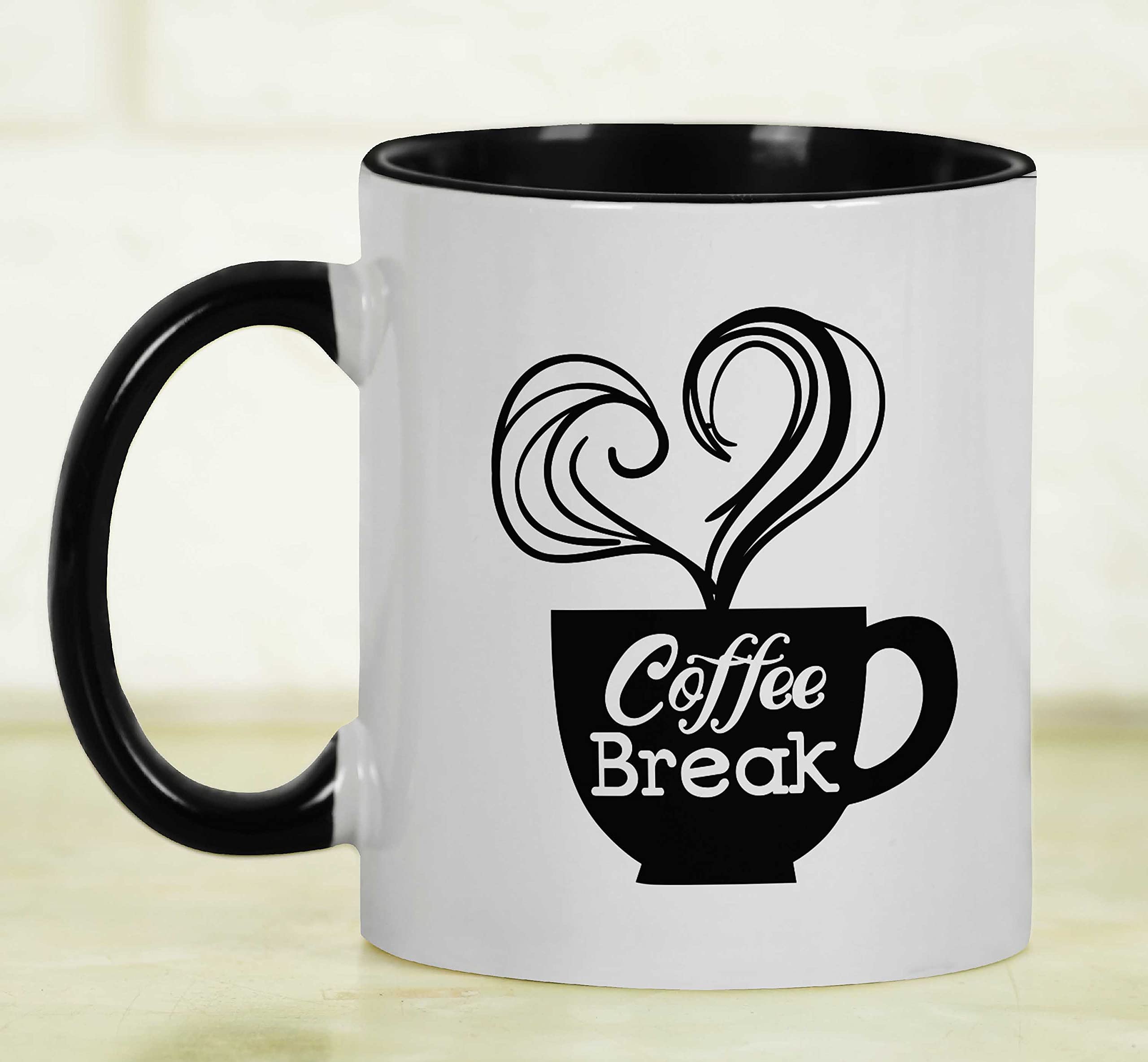 11 Oz Ceramic Coffee Mug - Perfect Gift for Coffee Lovers, Coworkers & Boss - Black - Ideal for Office, Home & Gifting