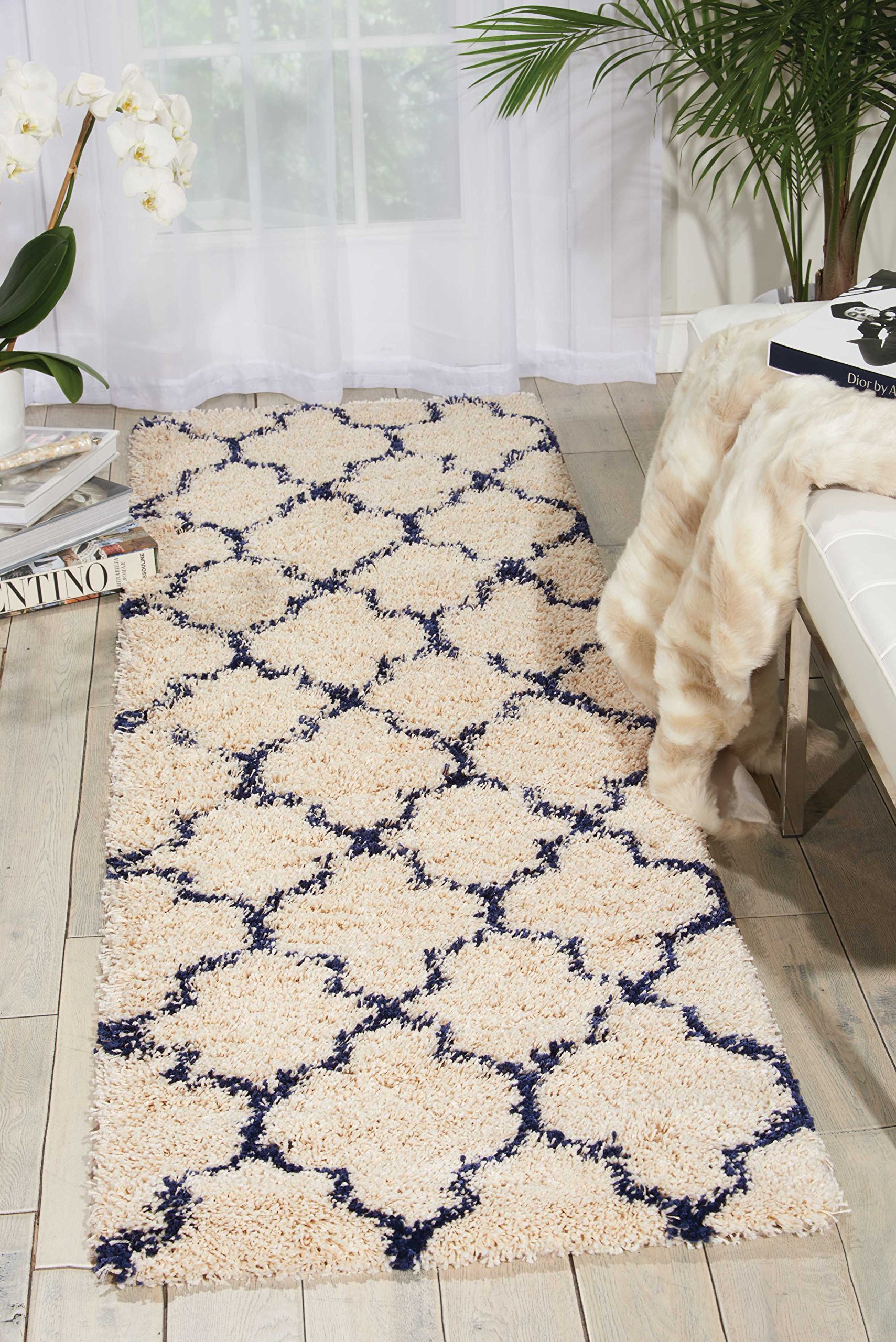 Nourison Amore Ivory/Blue 2'2