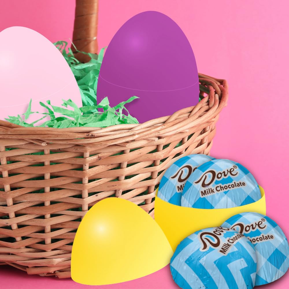 DOVE Easter Eggs Milk Chocolate Candy Assortment - 8.87 oz Bag - Perfect for Easter Baskets, Party Favors & Holiday Treats