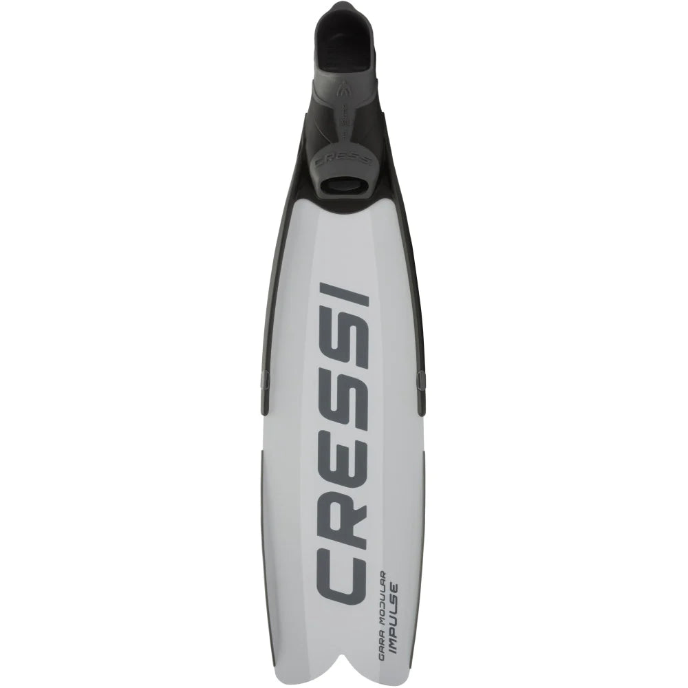 Cressi Gara Modular Impulse White Freediving Fins - Professional Swimming Fins for Spearfishing, Snorkeling & Scuba Diving - Lightweight & Durable Design for Underwater Adventures
