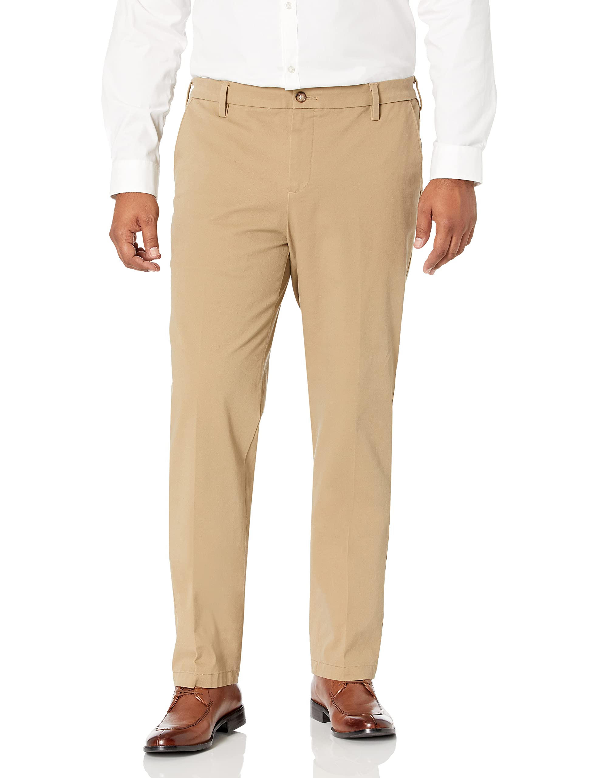 Dockers Men's Straight Fit Workday Khaki Smart 360 FLEX Pants - Comfort Stretch Dress Pants for Office & Business (Regular & Big & Tall Sizes) | Perfect for Professional Work Attire, Business Meetings & Formal Occasions