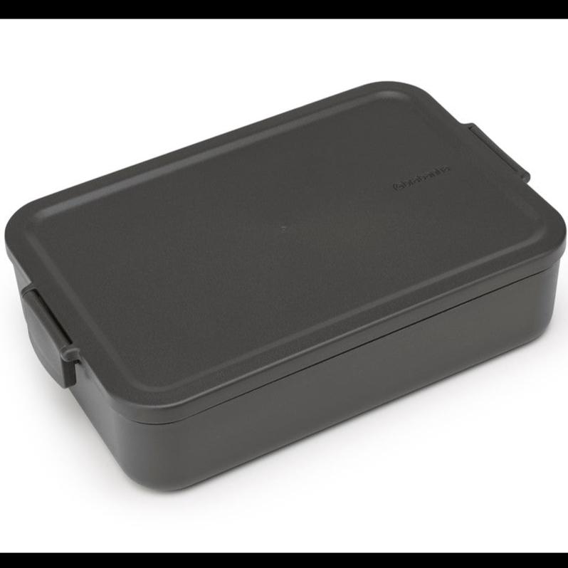 2L Dark Grey Make & Take Lunch Box Bento - Perfect for Office, School & Picnics | Insulated Food Container