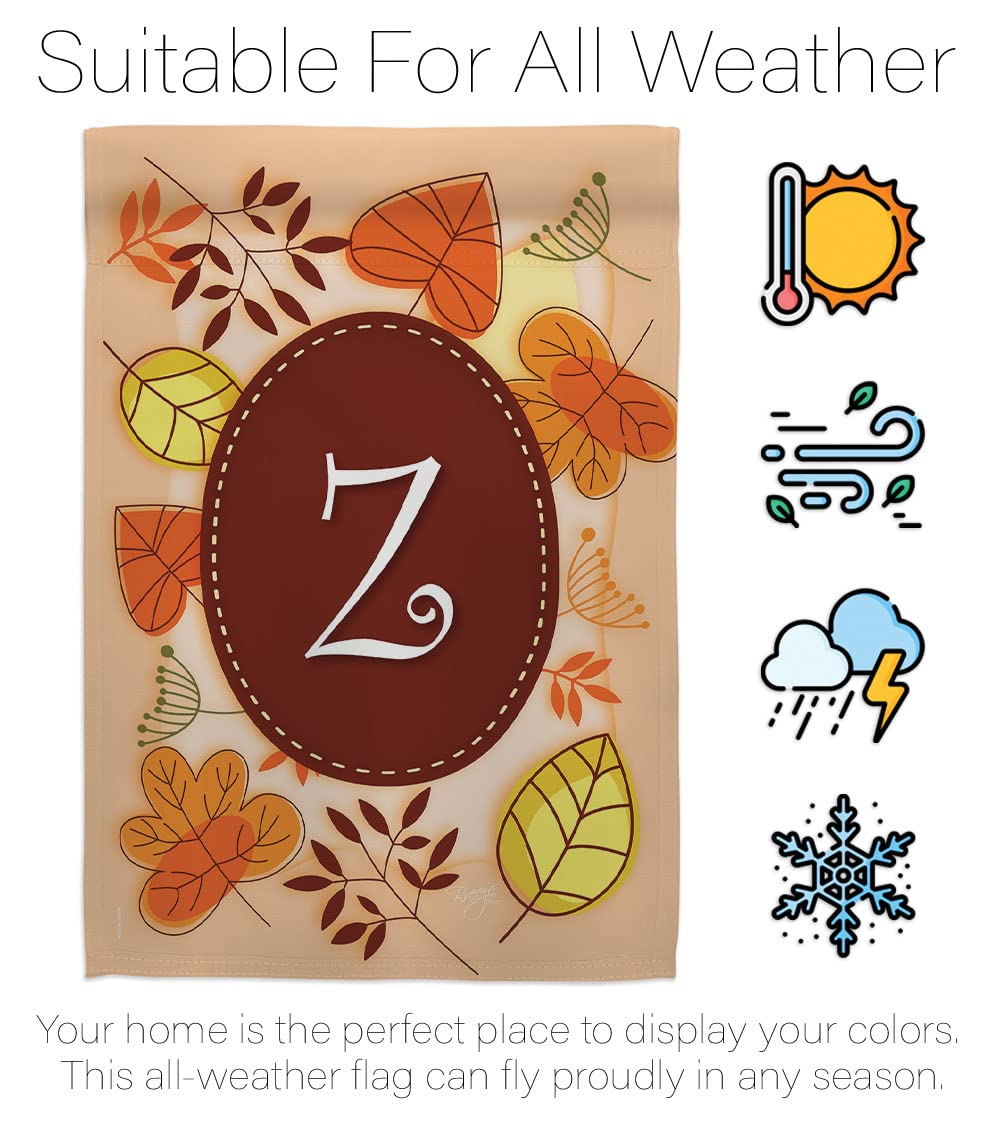 Autumn Z Initial House Flag Set - 28