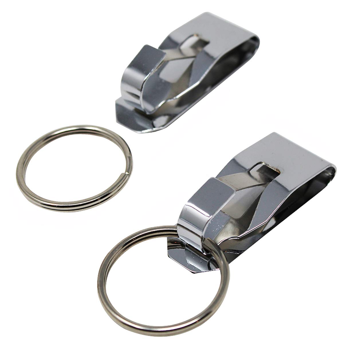 25-Pack Heavy Duty Metal Key Holder with Belt Clip & 1.25