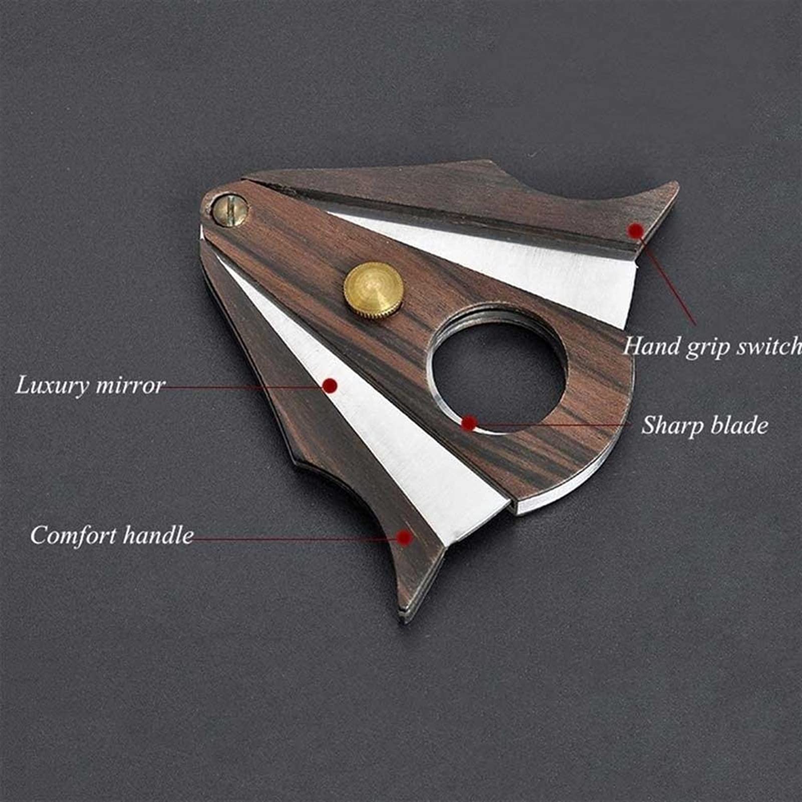 Premium Stainless Steel Cigar Cutter - Double Blade Guillotine Design for Smooth Cuts | Portable & Durable | Perfect Gift for Friends, Relatives & Colleagues | Ideal for Home, Office, Travel & Outdoor Smoking Enjoyment
