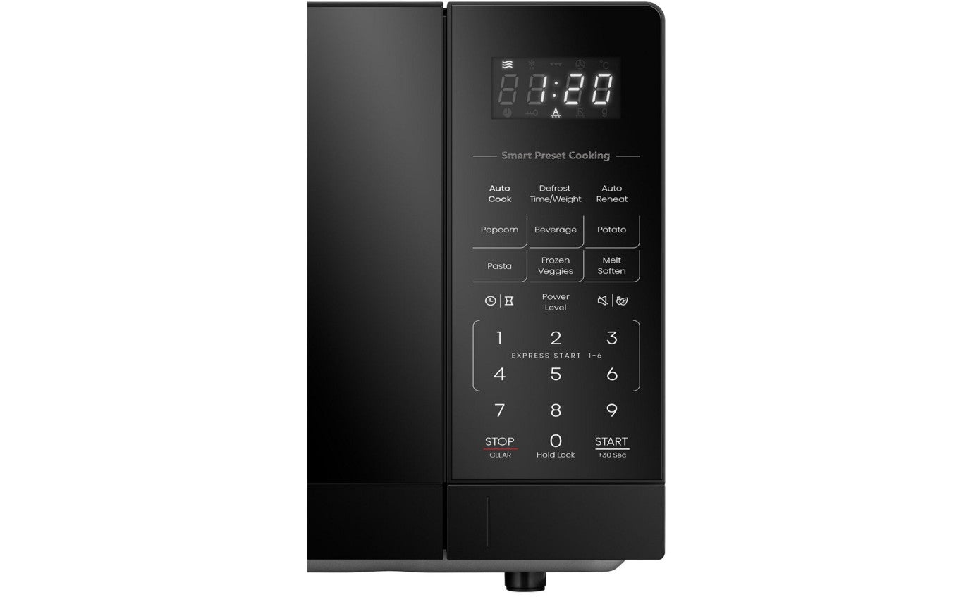 Hisense 20L 800W Compact Microwave Oven - Black (HMAS2008BP) for Small Kitchen, Dorm Room & Office | Fast Cooking & Reheating
