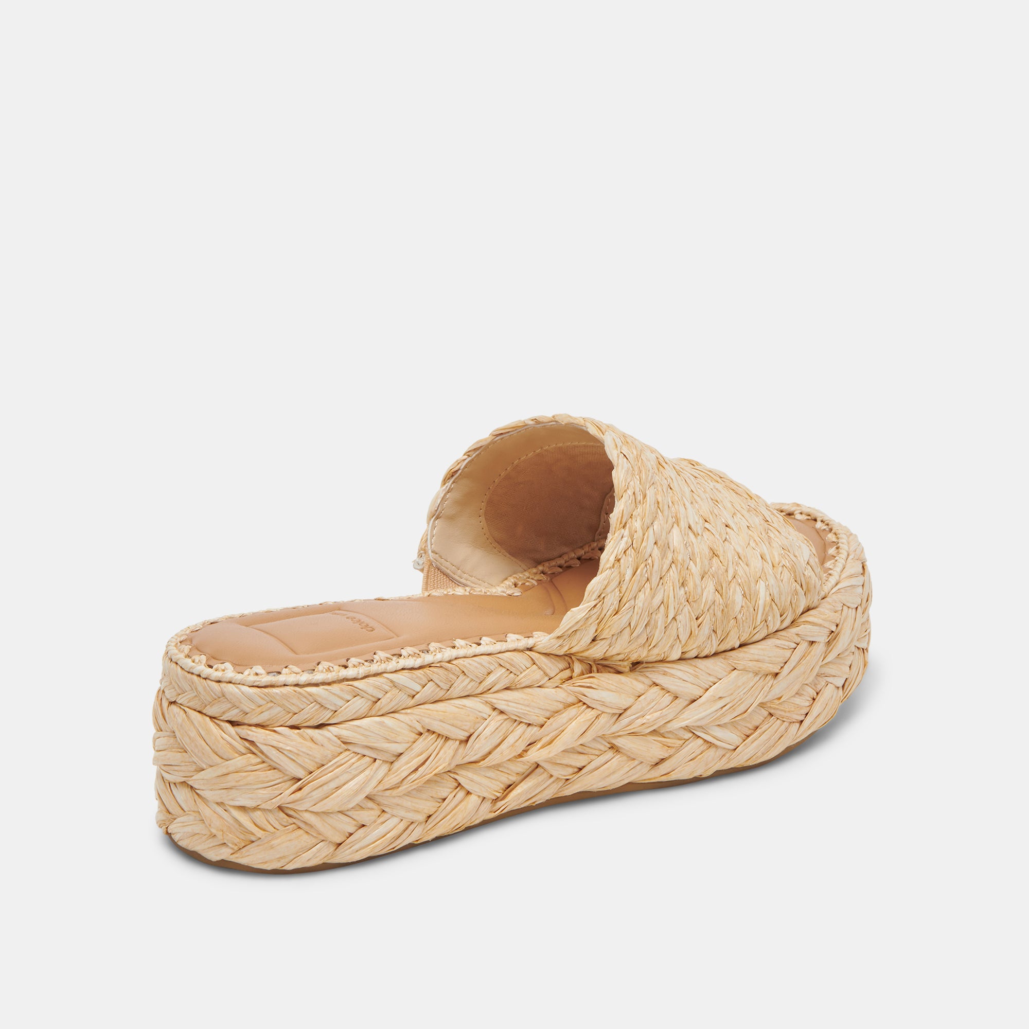 CHAVI WIDE SANDALS Light Natural Raffia - Comfortable Summer Beach Shoes for Women, Perfect for Vacation, Poolside & Casual Outings