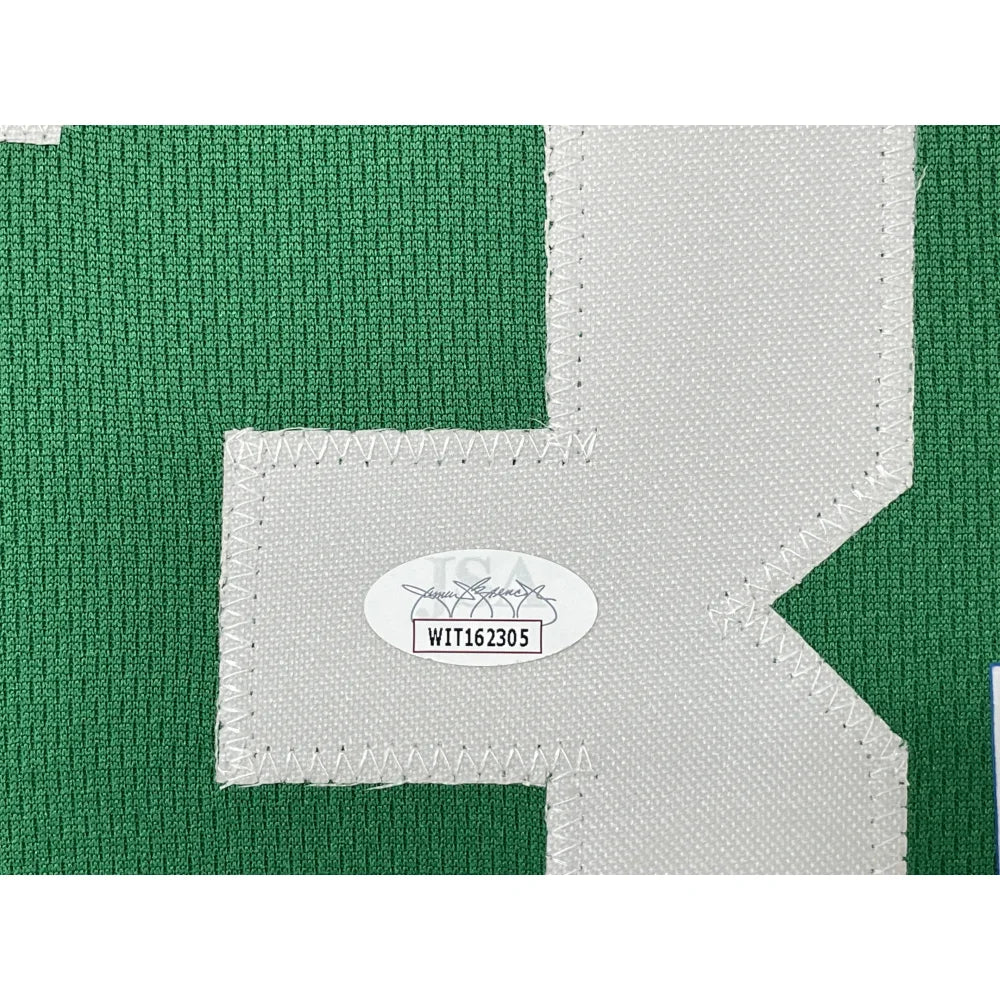 Larry Bird Autographed Boston Celtics Jersey - Framed NBA Memorabilia with JSA COA - Perfect for Sports Collectors & Celtics Fans Display