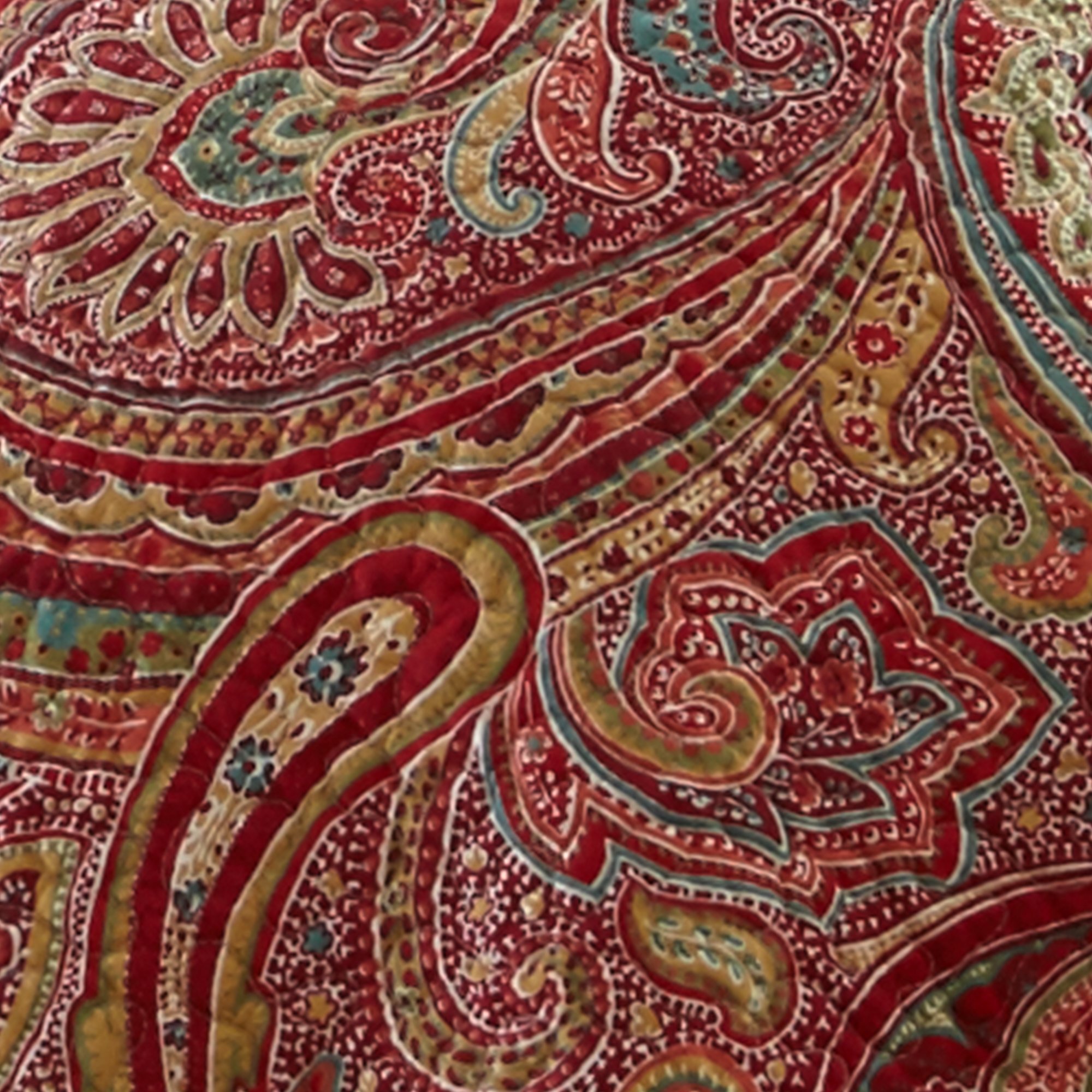 Levtex Home Spruce Red Duvet Cover Set - Full/Queen Size 90