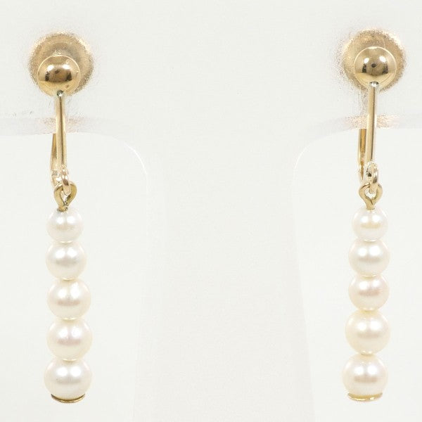 18K Yellow Gold Pearl Earrings for Women - Elegant & Timeless Jewelry Gift for Weddings, Parties & Special Occasions
