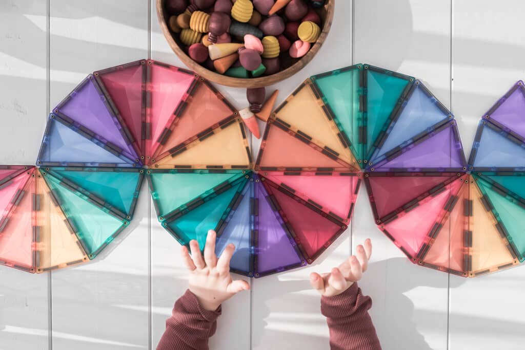 Connetix Magnetic Tiles Pastel 202 Piece Mega Pack - STEM Educational Building Toys for Kids, Creative Construction Play Set for Preschool Learning & Family Fun Activities