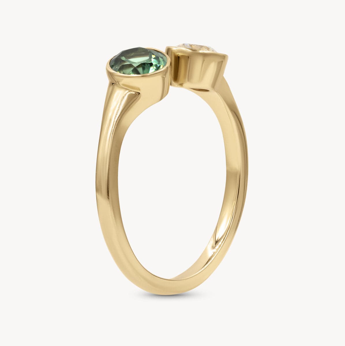 Wild Forest Tourmaline and Diamond Ring - Elegant Jewelry for Women, Perfect for Weddings, Anniversaries & Special Occasions