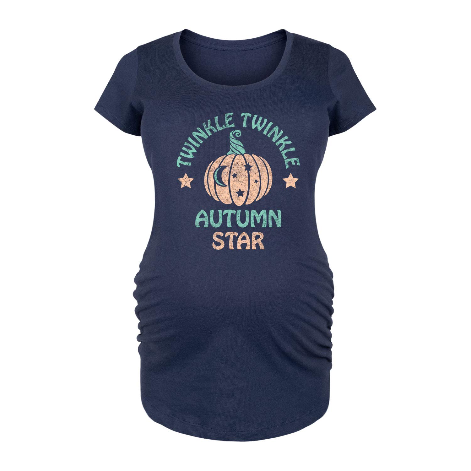 Bloom Maternity - Autumn Star Maternity Scoop Neck T-Shirt for Pregnancy - Soft Cotton Comfort Top for Expecting Moms | Perfect for Casual Wear, Baby Showers & Maternity Photos