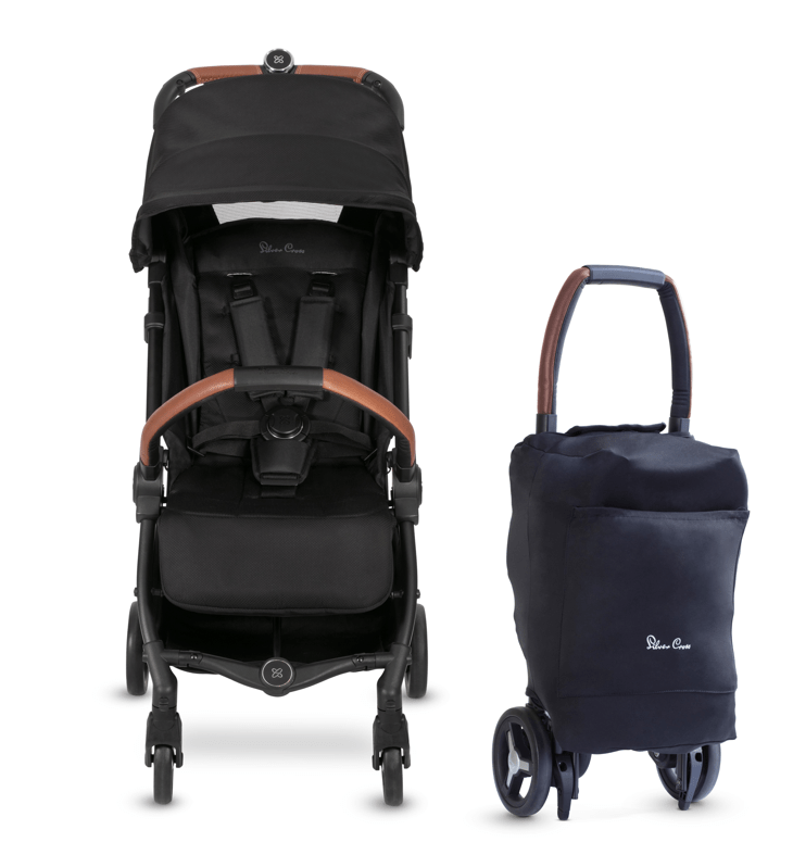 Silver Cross Jet 3 Lightweight Stroller - Compact Travel Stroller for Airplanes & Everyday Use | Perfect for Newborns to Toddlers | Easy Fold & Carry | Ideal for Travel, Shopping & City Walks