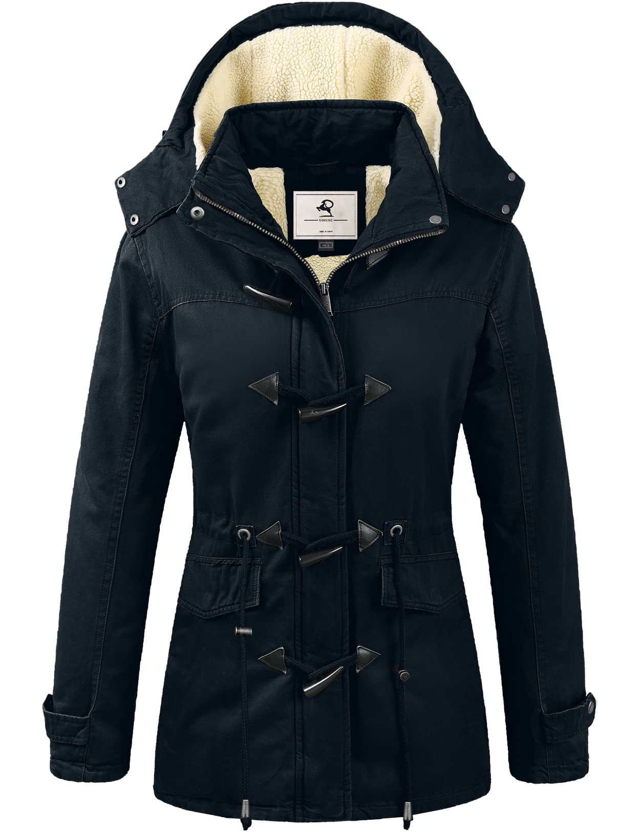 Uoiuxc Women's Winter Coat - Fleece Lined Hooded Parka Jacket for Cold Weather | Warm Outerwear for Snow, Hiking & Daily Commute