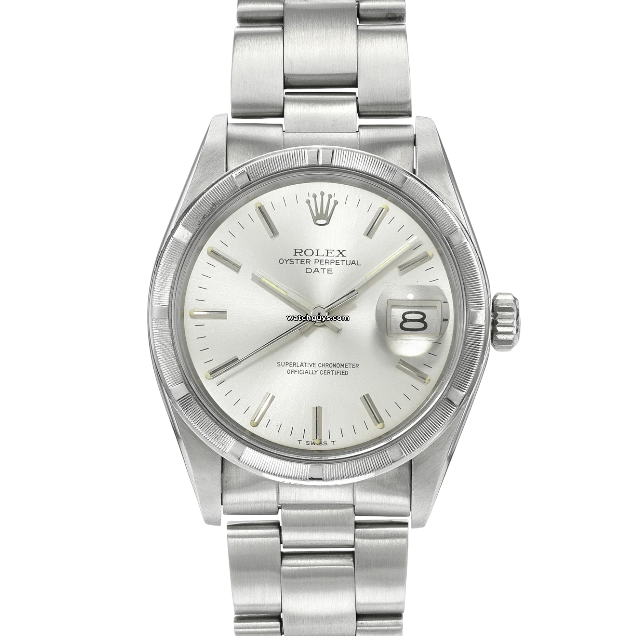 Authentic Rolex Datejust 1501 Silver Oyster Perpetual Watch - Luxury Timepiece for Men, Business & Formal Occasions