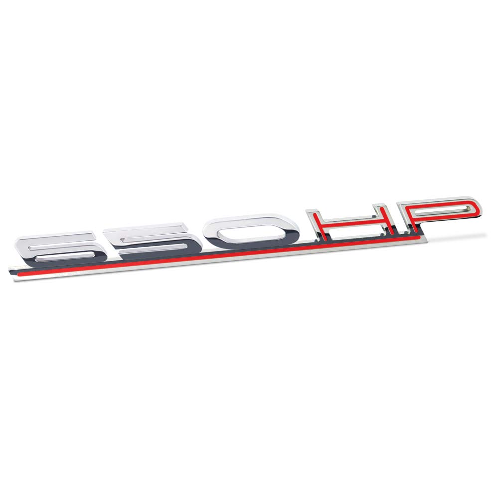 C7 Corvette Z06 650HP Billet Chrome Badge with Red Stripe - High Performance Emblem for Car Enthusiasts | Perfect for Customizing & Upgrading Your Corvette's Exterior
