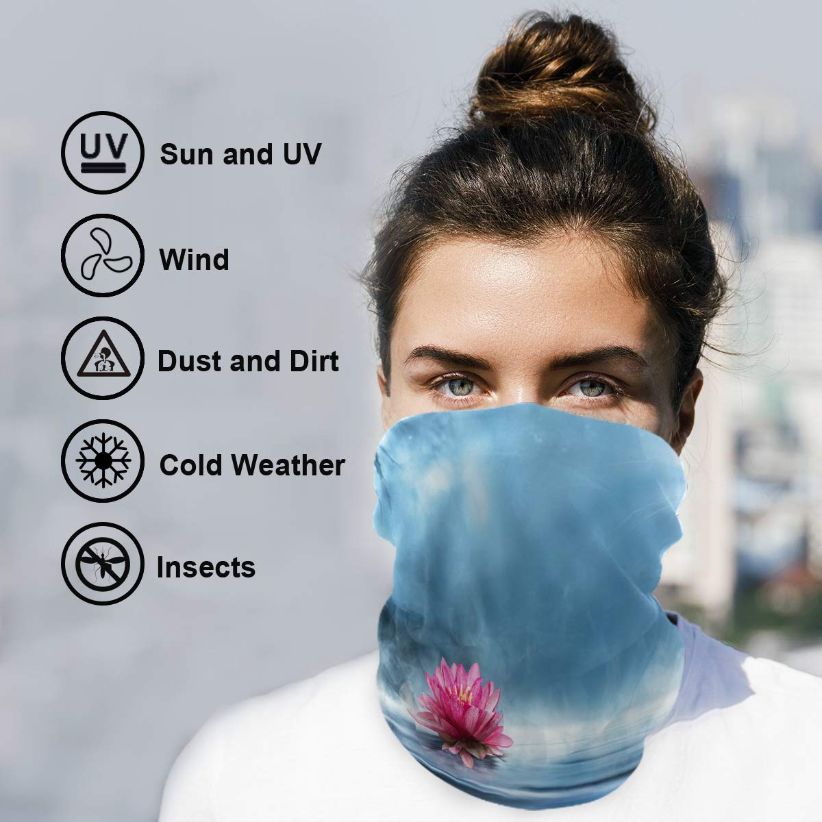 Zen Peaceful Scenery Bandana Face Mask - Breathable Neck Gaiter & Headband for Women & Men | Perfect for Hiking, Cycling, Running & Outdoor Sports