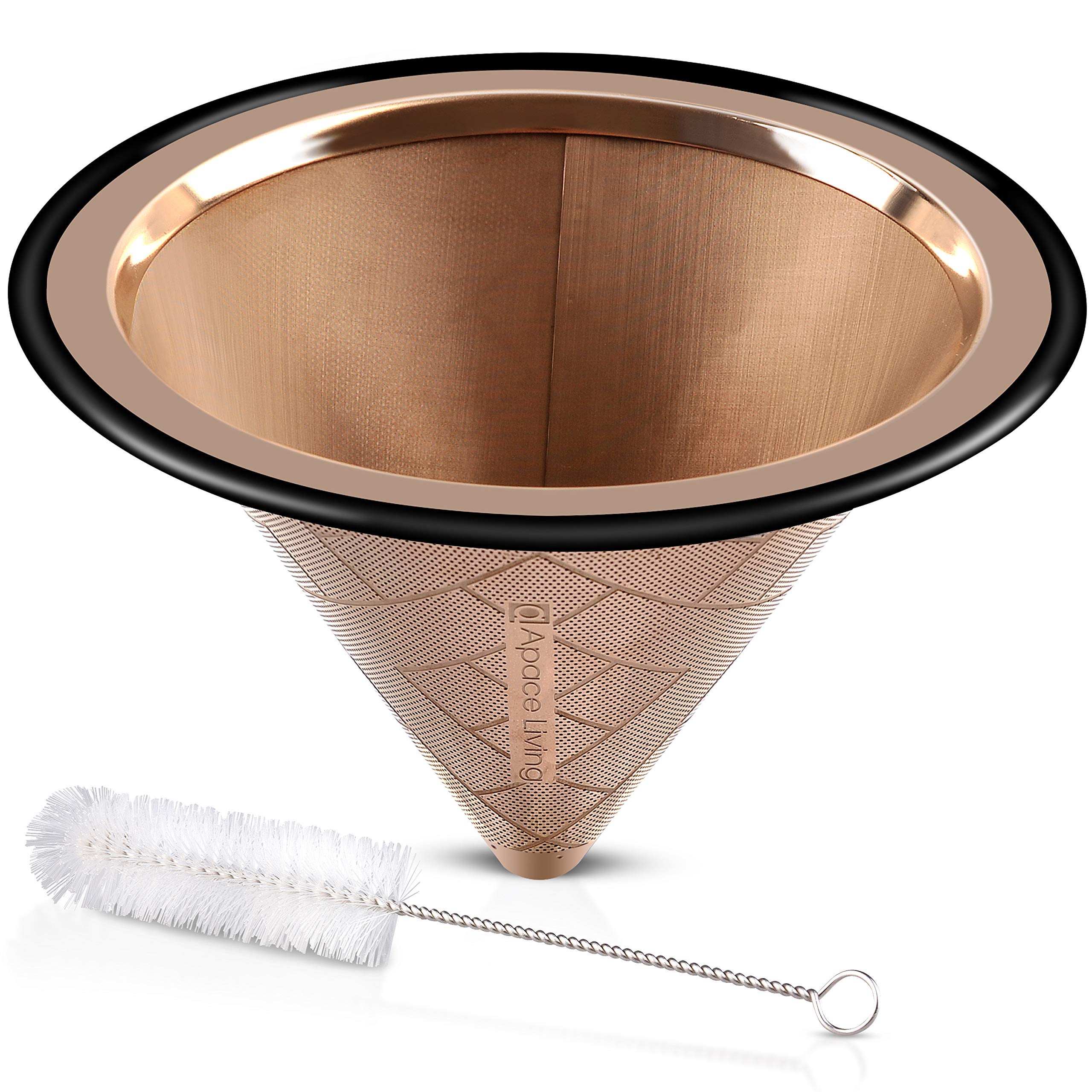 Reusable Stainless Steel Coffee Dripper for Hario V60 & Chemex - Eco-Friendly Pour Over Brewing at Home