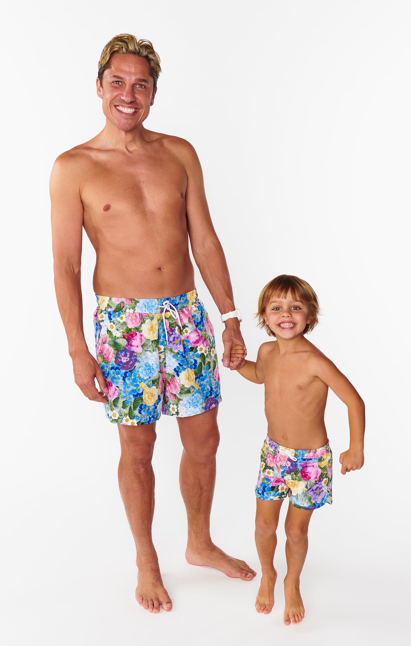 Men's Swim Trunks - Floral Print Swimwear for Beach, Pool & Summer Vacations | Comfortable & Stylish Swim Shorts