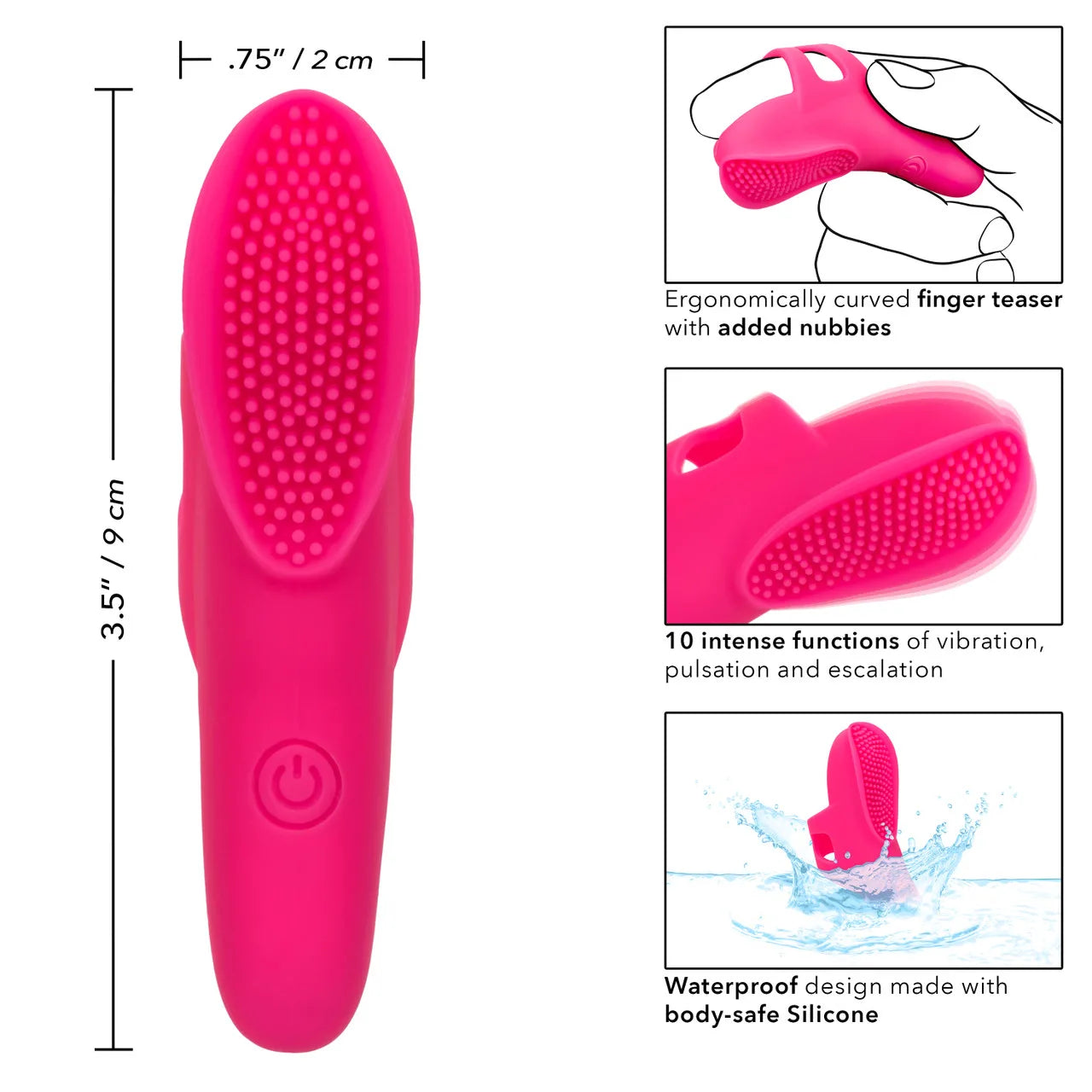 Dedal Neon Vibes The Nubby Vibe - Premium Textured Massager for Muscle Relaxation & Sensual Play - Perfect for Couples, Spa Nights & Personal Wellness