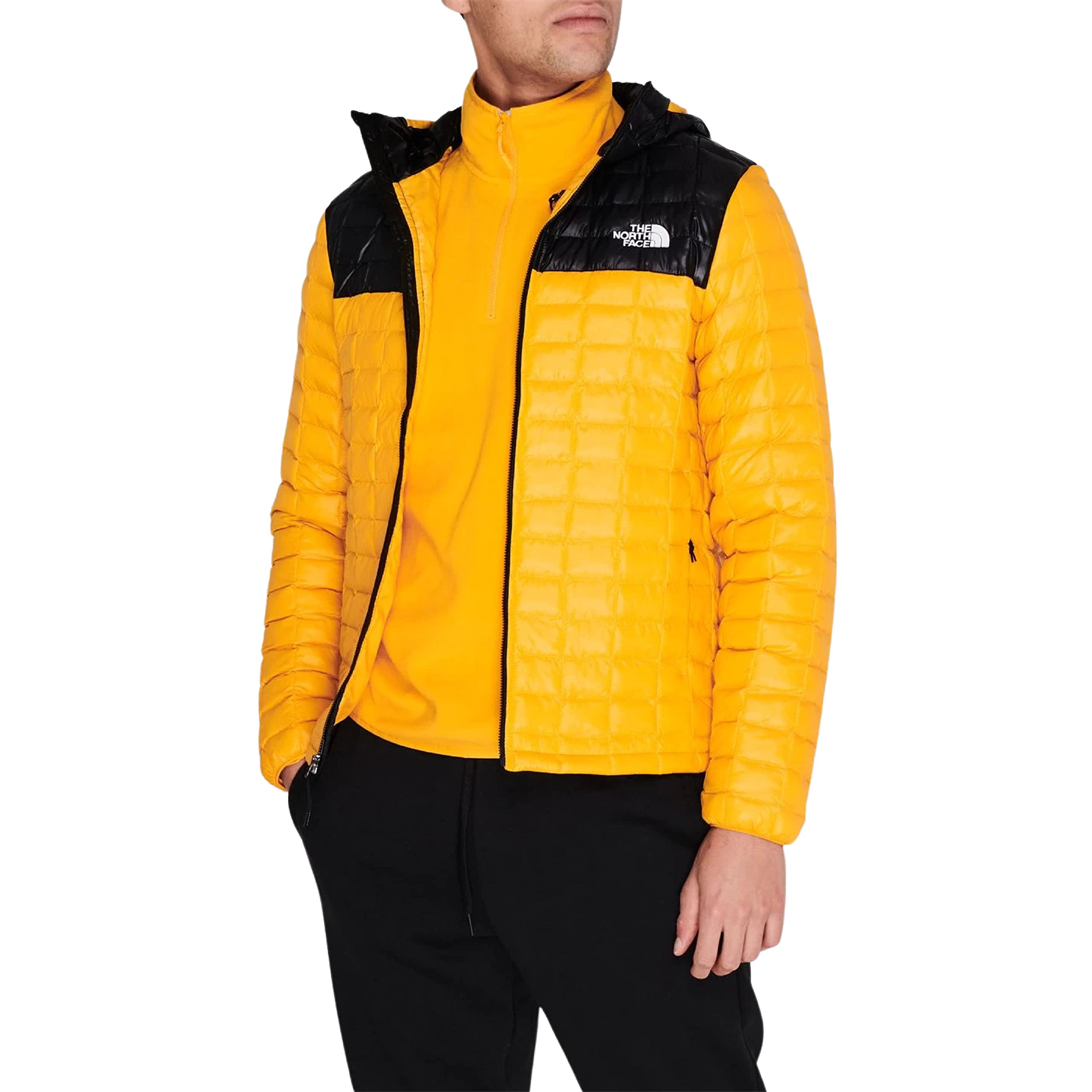 The North Face Men's ThermoBall Eco Hoodie Jacket - Lightweight Insulated Water-Resistant Winter Jacket for Hiking & Outdoor Activities