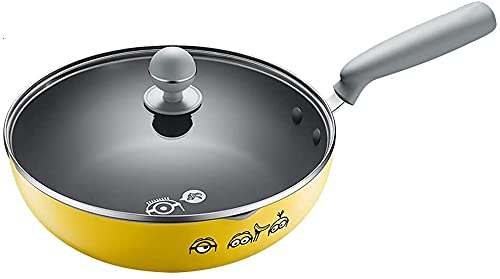 EIERFSKIOT Non-Stick Frying Pan with Glass Lid - 10 Inch Skillet for Stir Fry, Saute, Omelets - Scratch-Resistant & Easy-to-Clean Cookware - Perfect for Home Kitchen, Camping & Daily Cooking