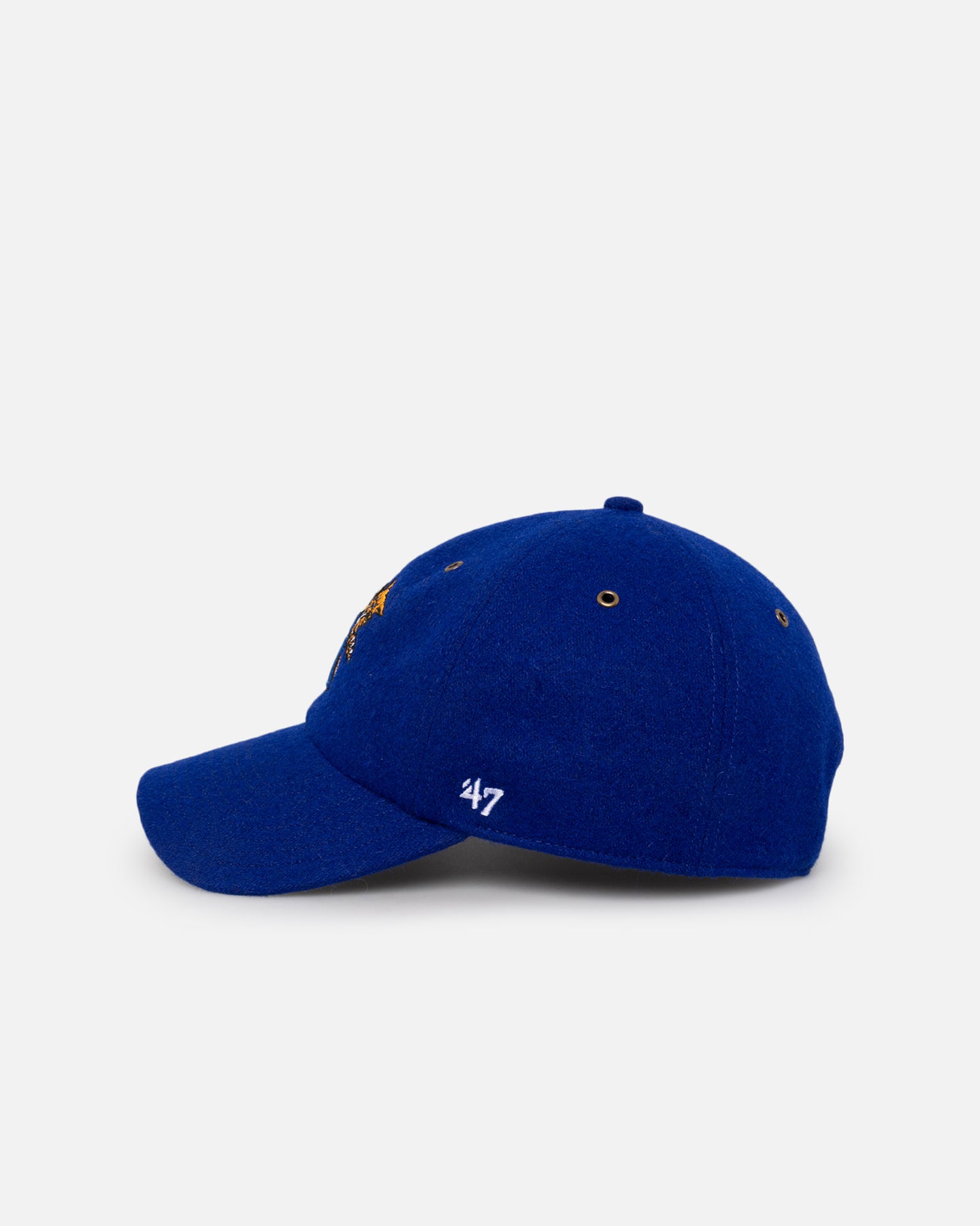 47 Brand Kentucky Wildcats Wooly 47 Clean Up Strapback Royal Adjustable Hat - Official NCAA Wildcats Fan Gear for Basketball Games & Outdoor Activities
